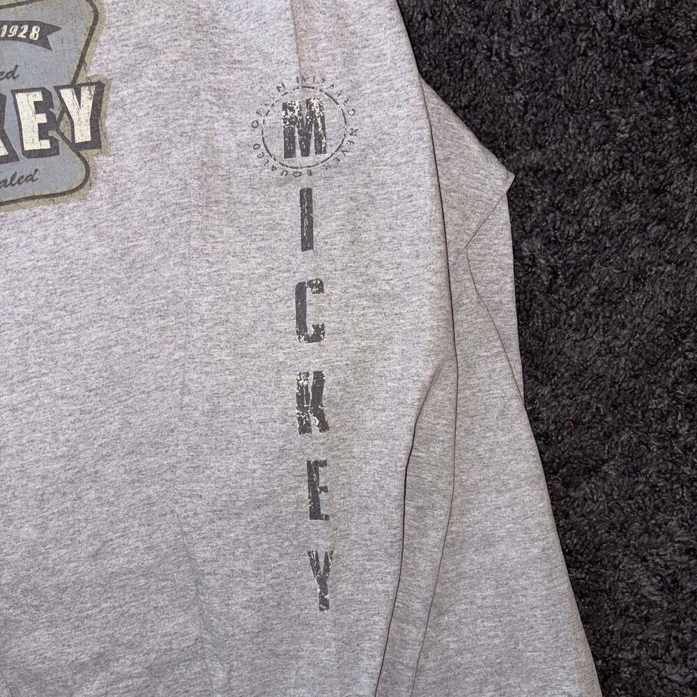 Vintage The Disney Store Mickey Mouse "Since 1928" Long Sleeve T-Shirt - Picture 4 of 6